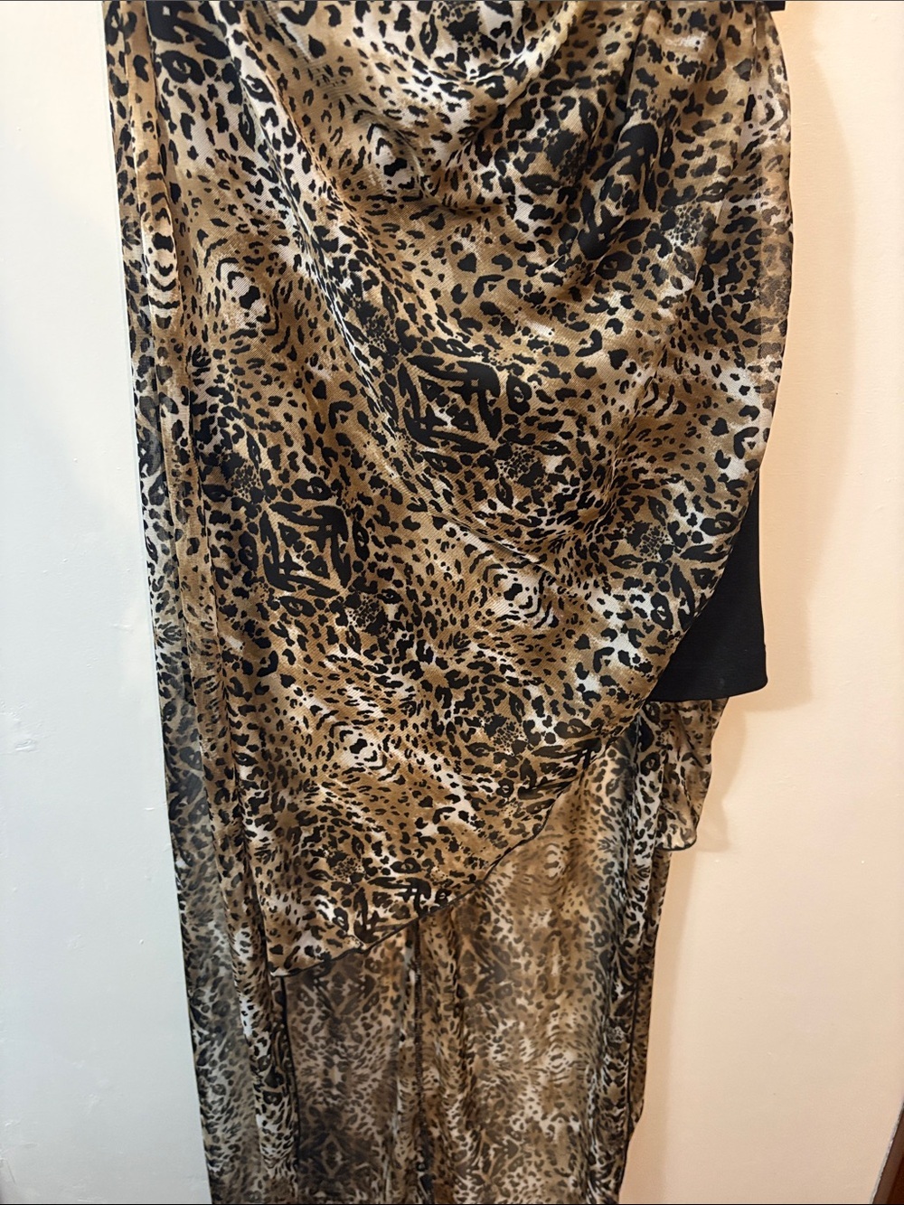 NWT: Teeze Me Leopard Print Strapless Dress in Black and Tan - Picture 7 of 7